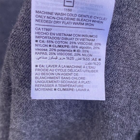 Old Navy Women's XL Tall Gray Sweater Heart Detail Scoop Neck Pullover - Picture 6 of 8